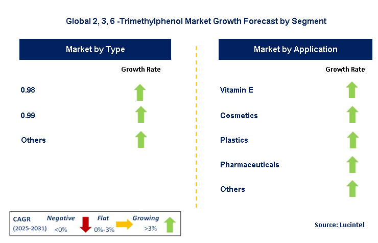 2, 3, 6 -Trimethylphenol Market by Segment